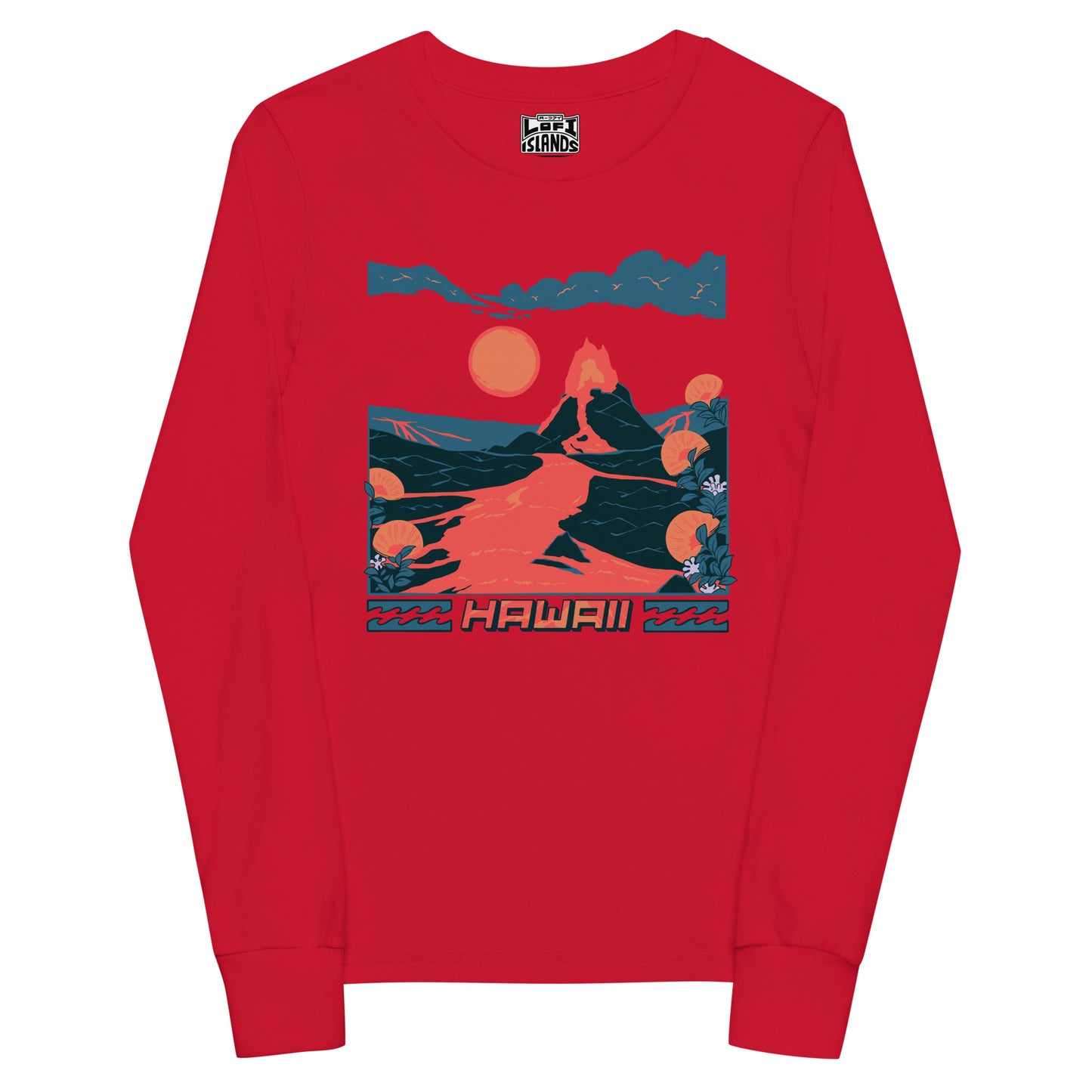 Volcano Hawaii Youth Long Sleeve Tee