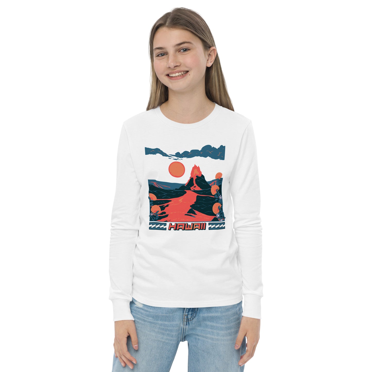 Volcano Hawaii Youth Long Sleeve Tee