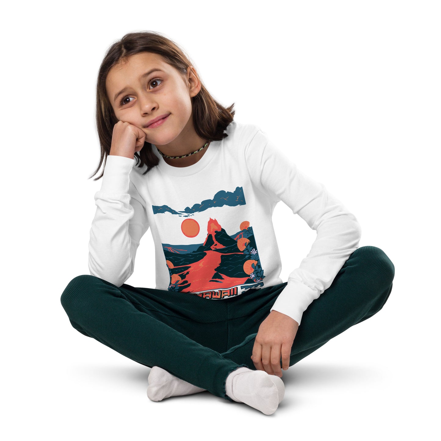 Volcano Hawaii Youth Long Sleeve Tee