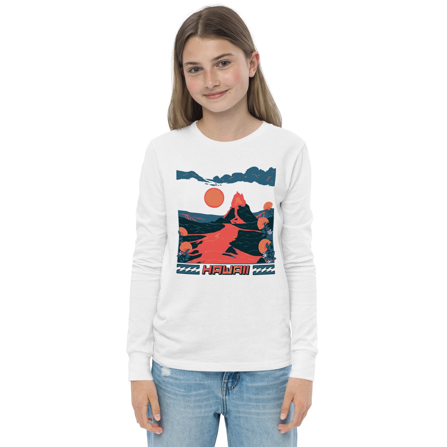 Volcano Hawaii Youth Long Sleeve Tee