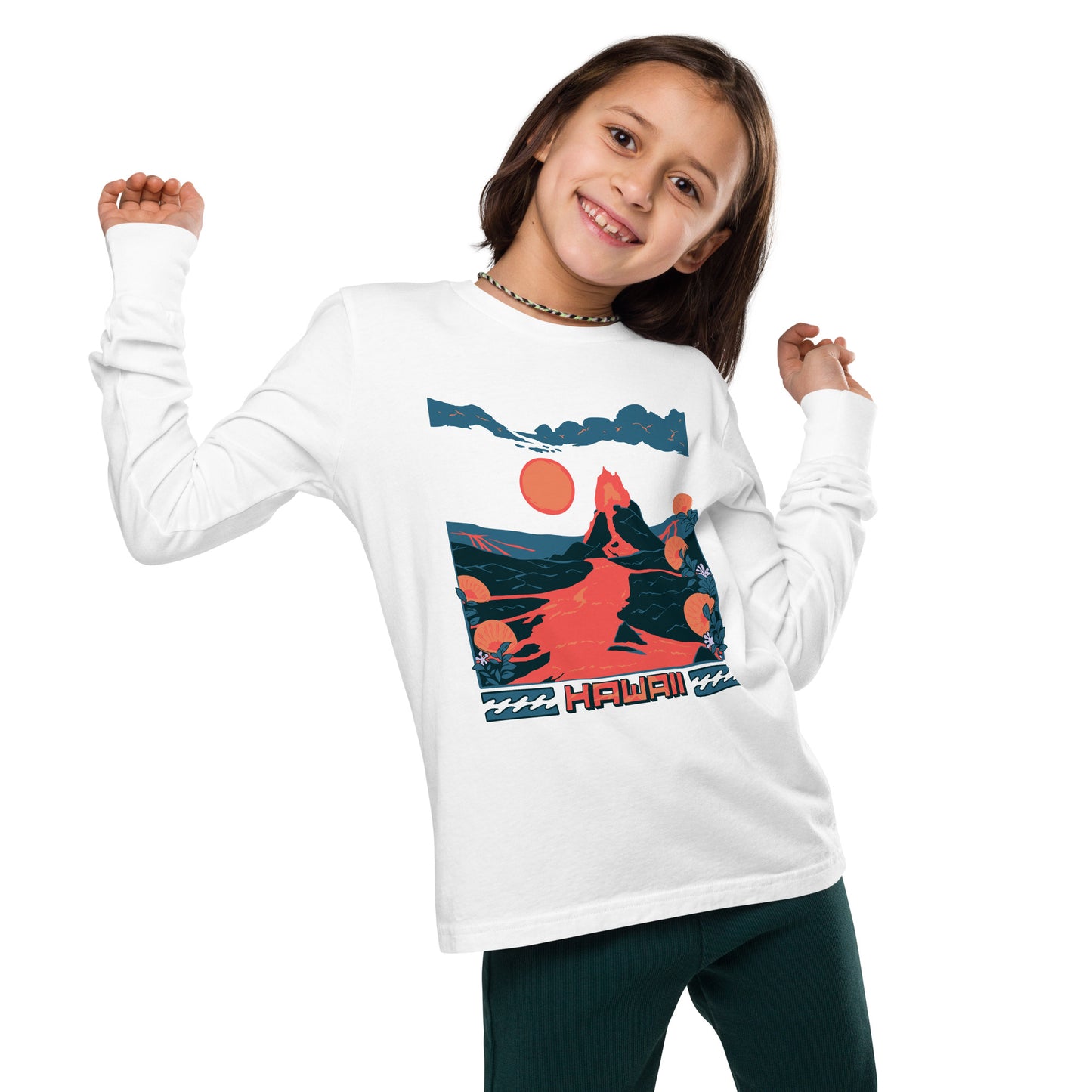 Volcano Hawaii Youth Long Sleeve Tee