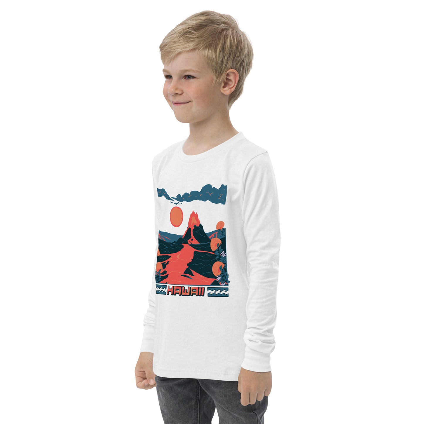 Volcano Hawaii Youth Long Sleeve Tee