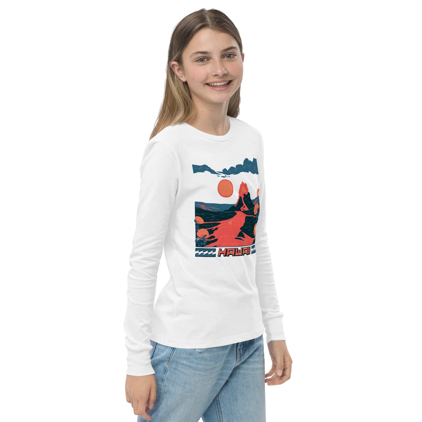 Volcano Hawaii Youth Long Sleeve Tee