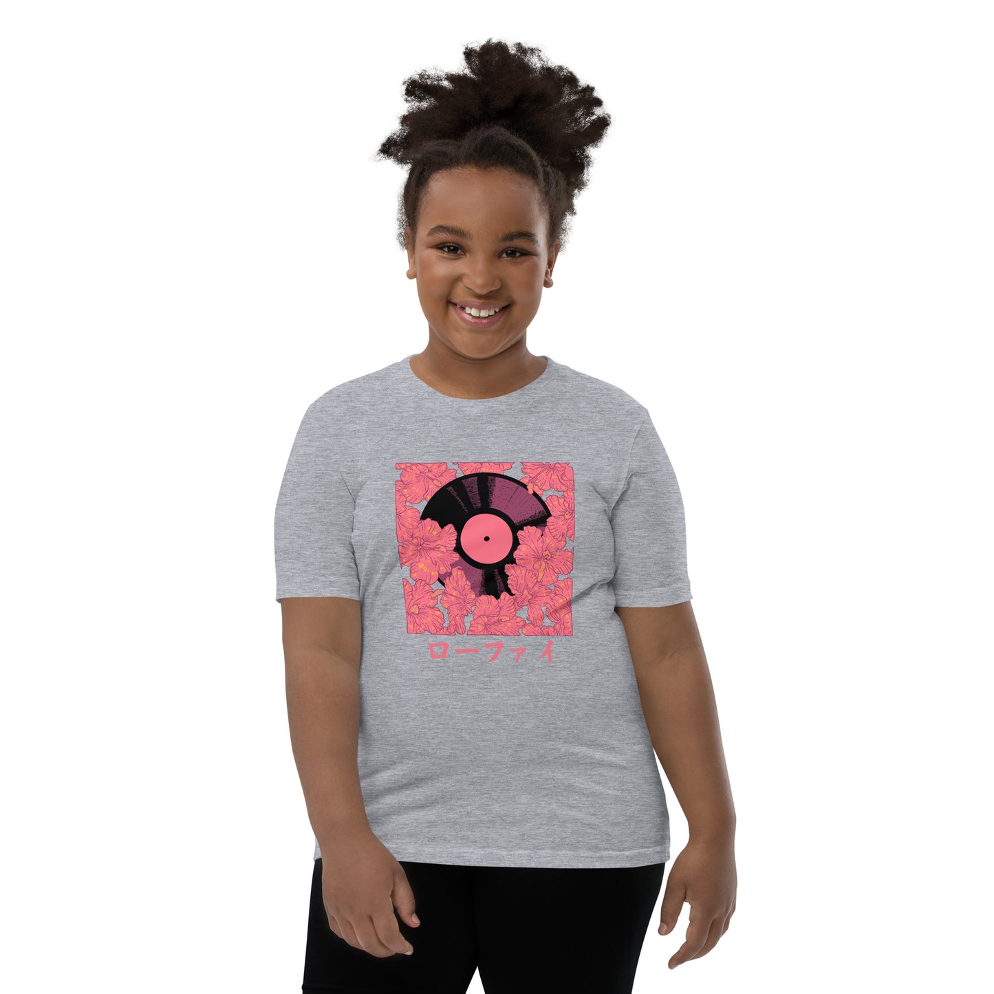 Vinyl Hibiscus Youth Short Sleeve T-Shirt