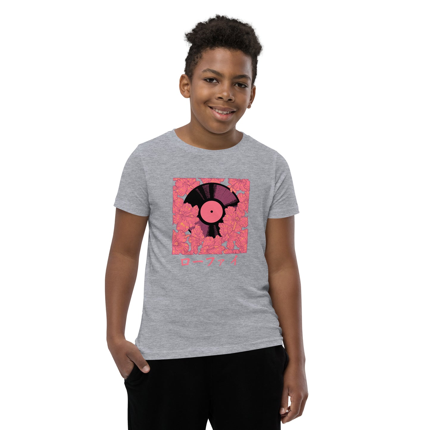 Vinyl Hibiscus Youth Short Sleeve T-Shirt