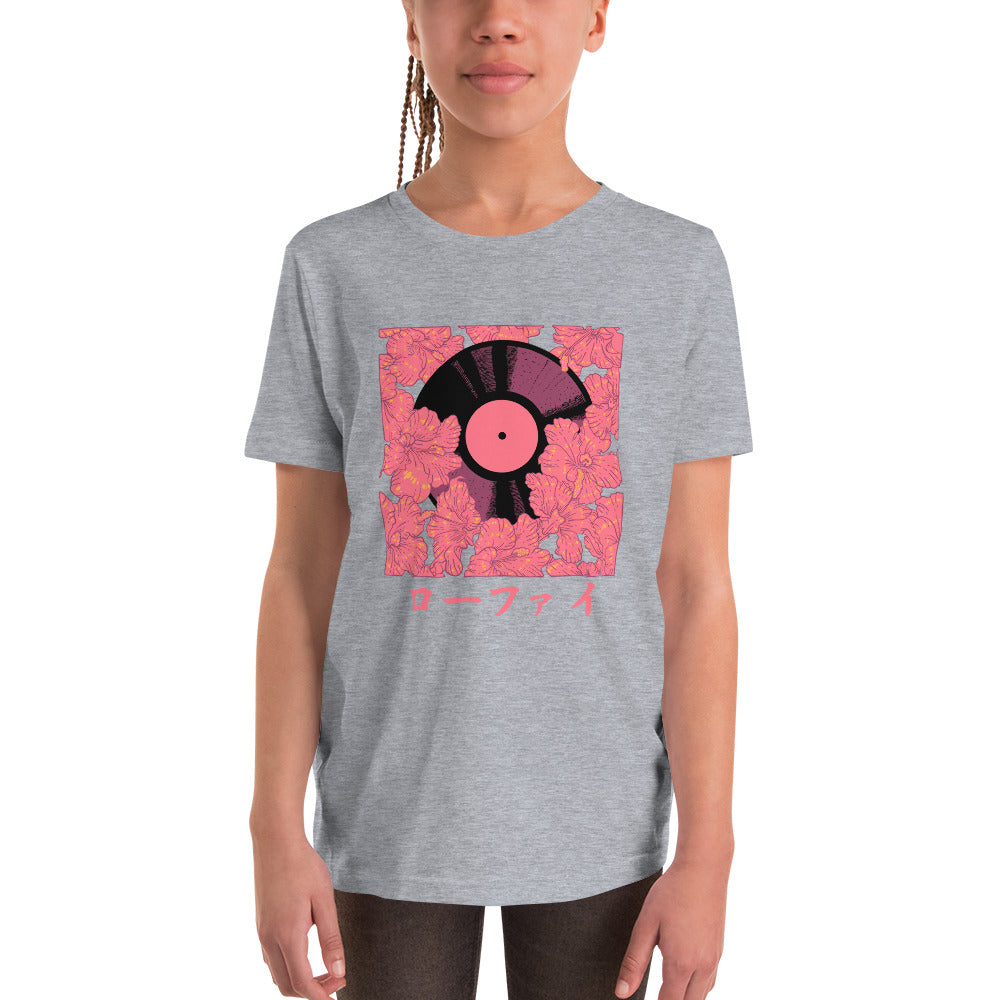 Vinyl Hibiscus Youth Short Sleeve T-Shirt