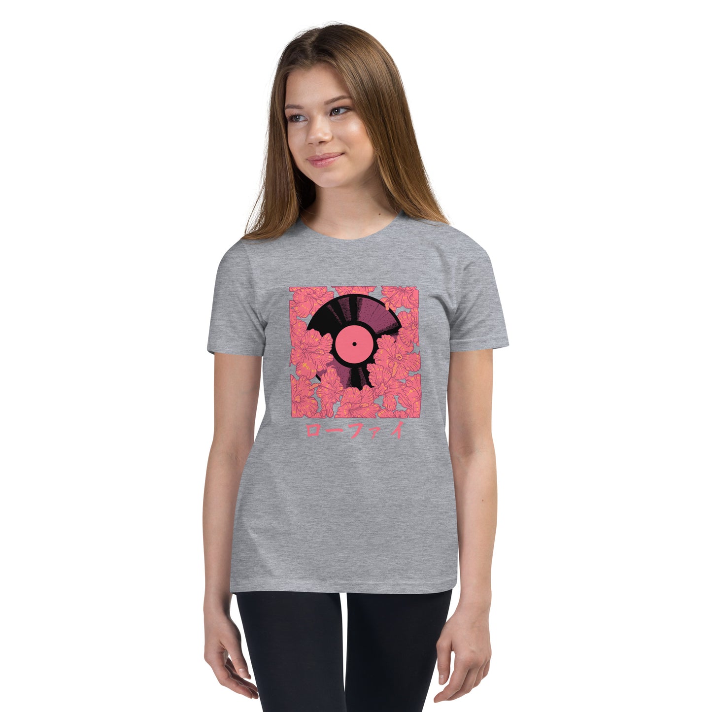 Vinyl Hibiscus Youth Short Sleeve T-Shirt