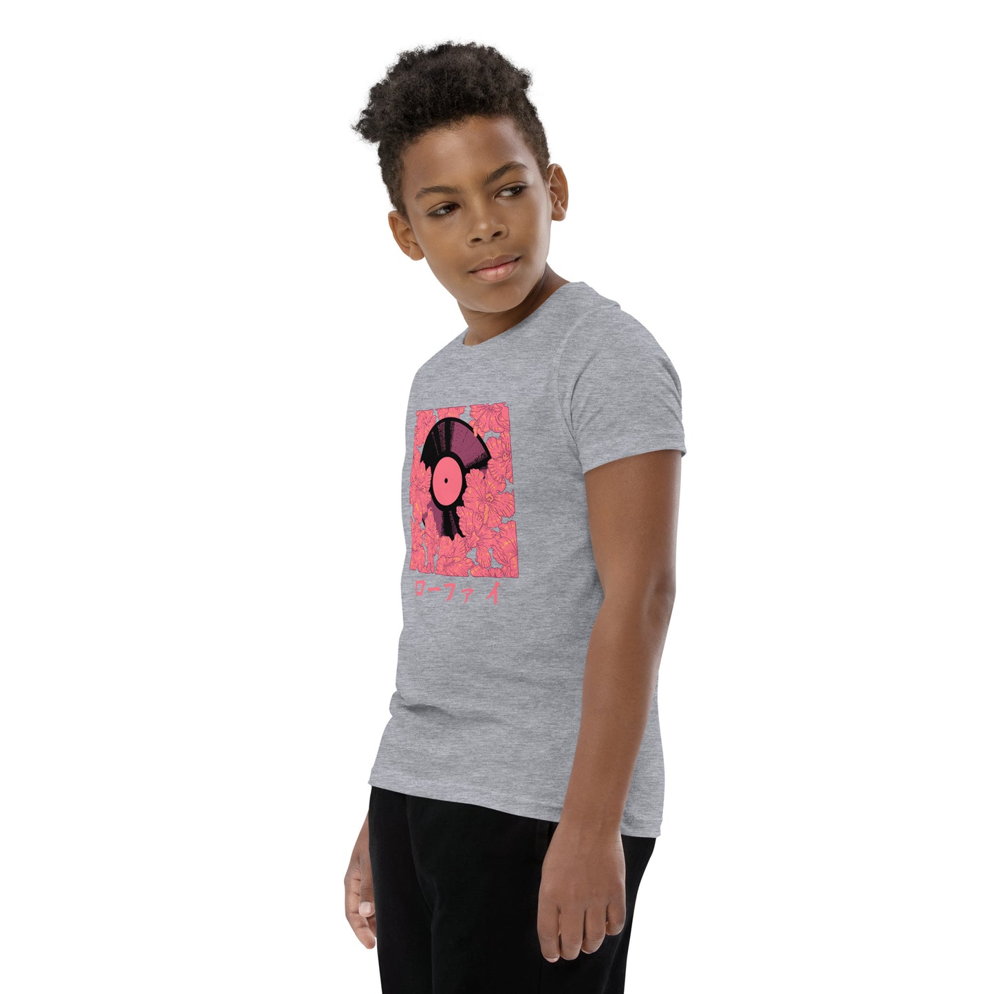 Vinyl Hibiscus Youth Short Sleeve T-Shirt