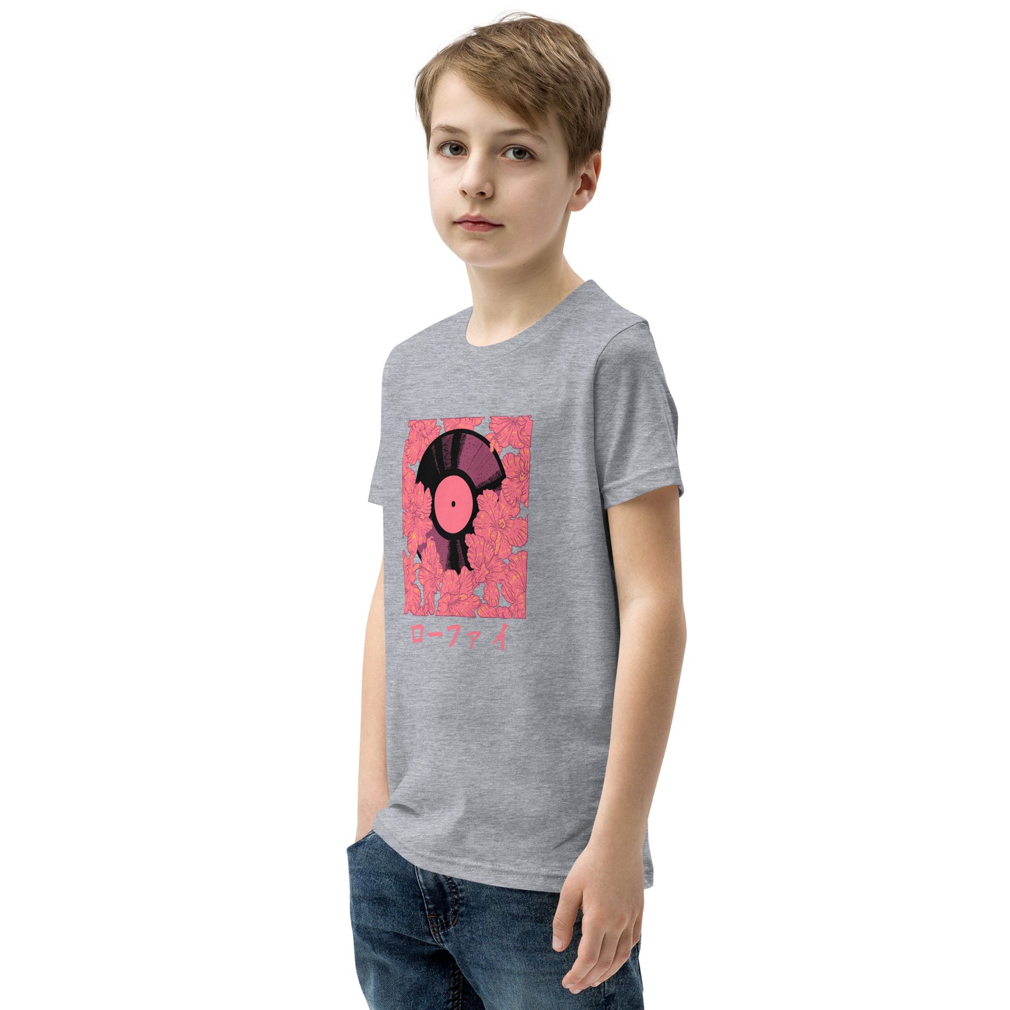 Vinyl Hibiscus Youth Short Sleeve T-Shirt