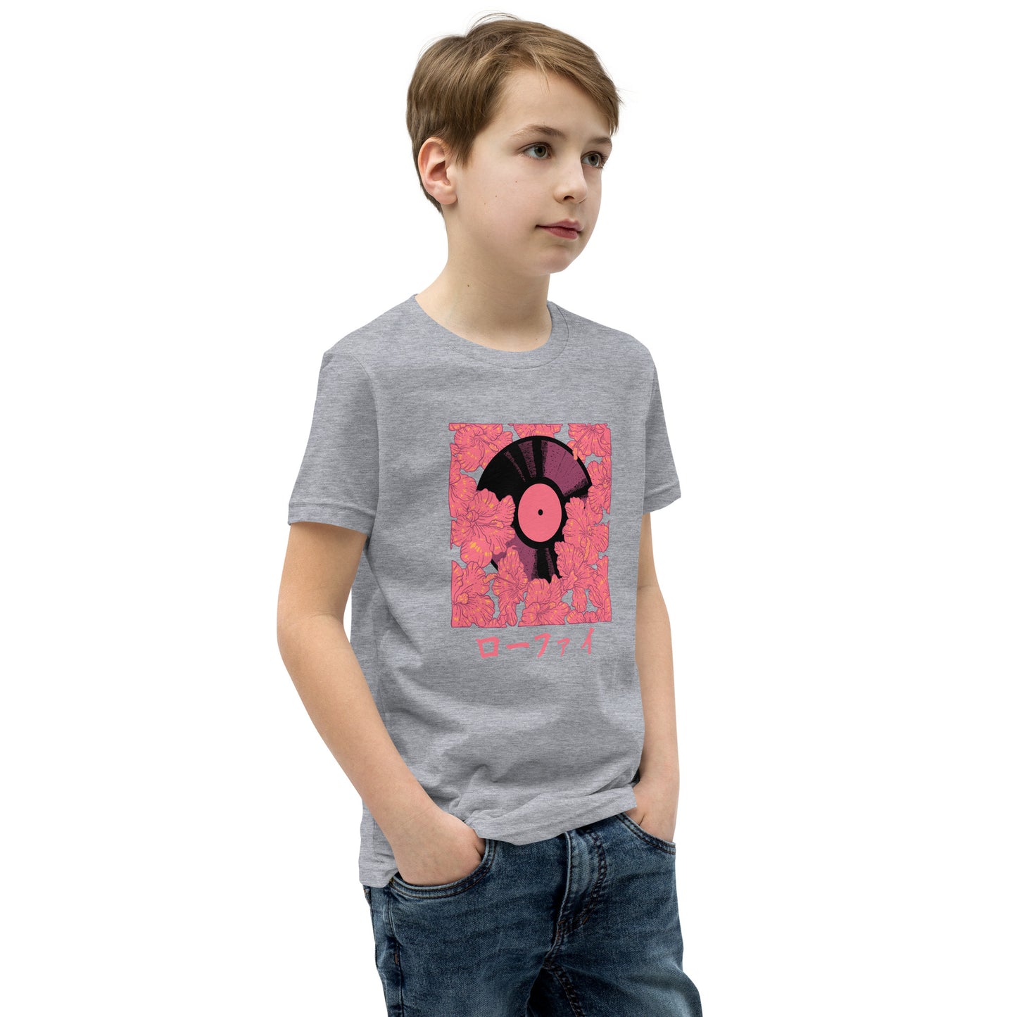 Vinyl Hibiscus Youth Short Sleeve T-Shirt