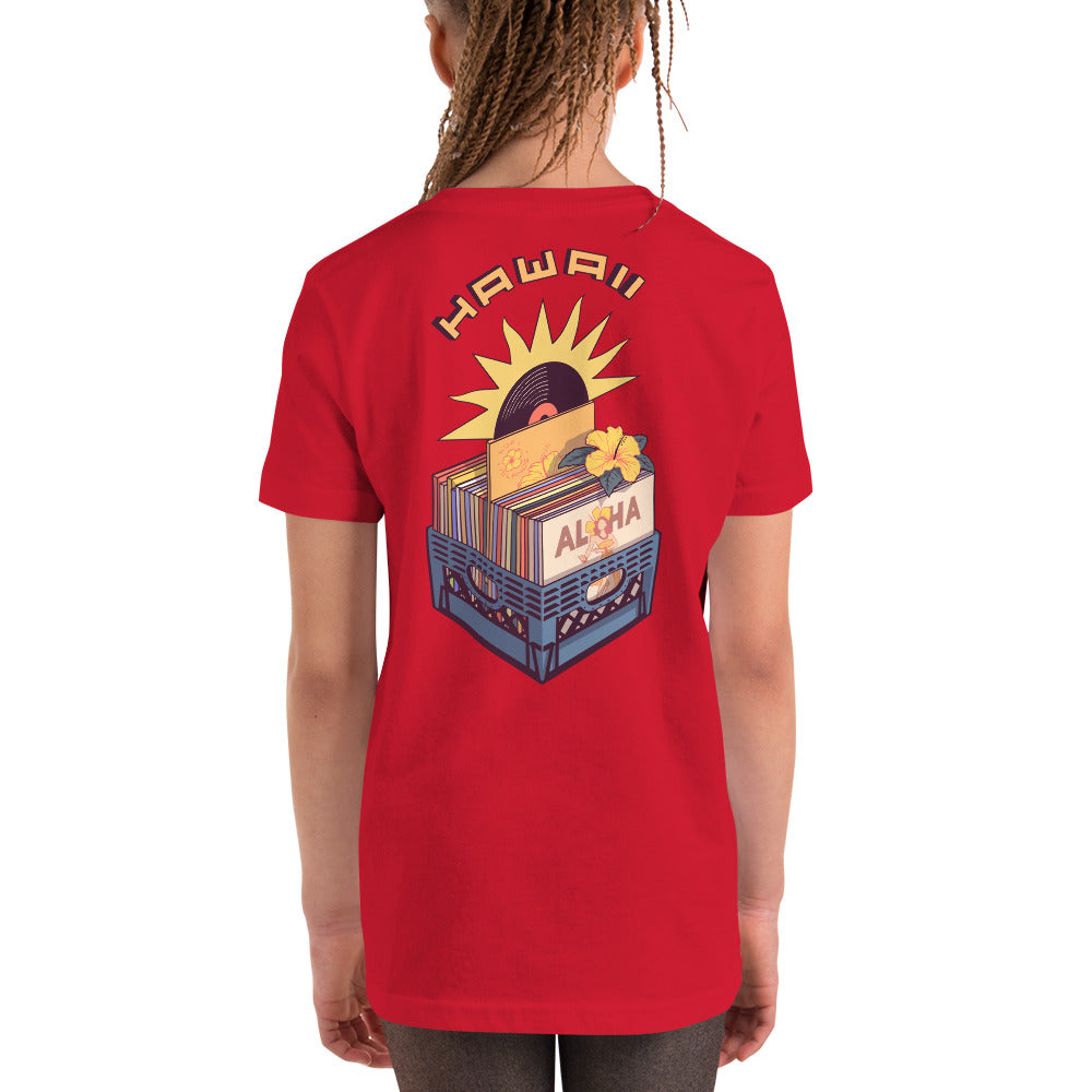 Red Vinyl Records Youth Short Sleeve T-Shirt