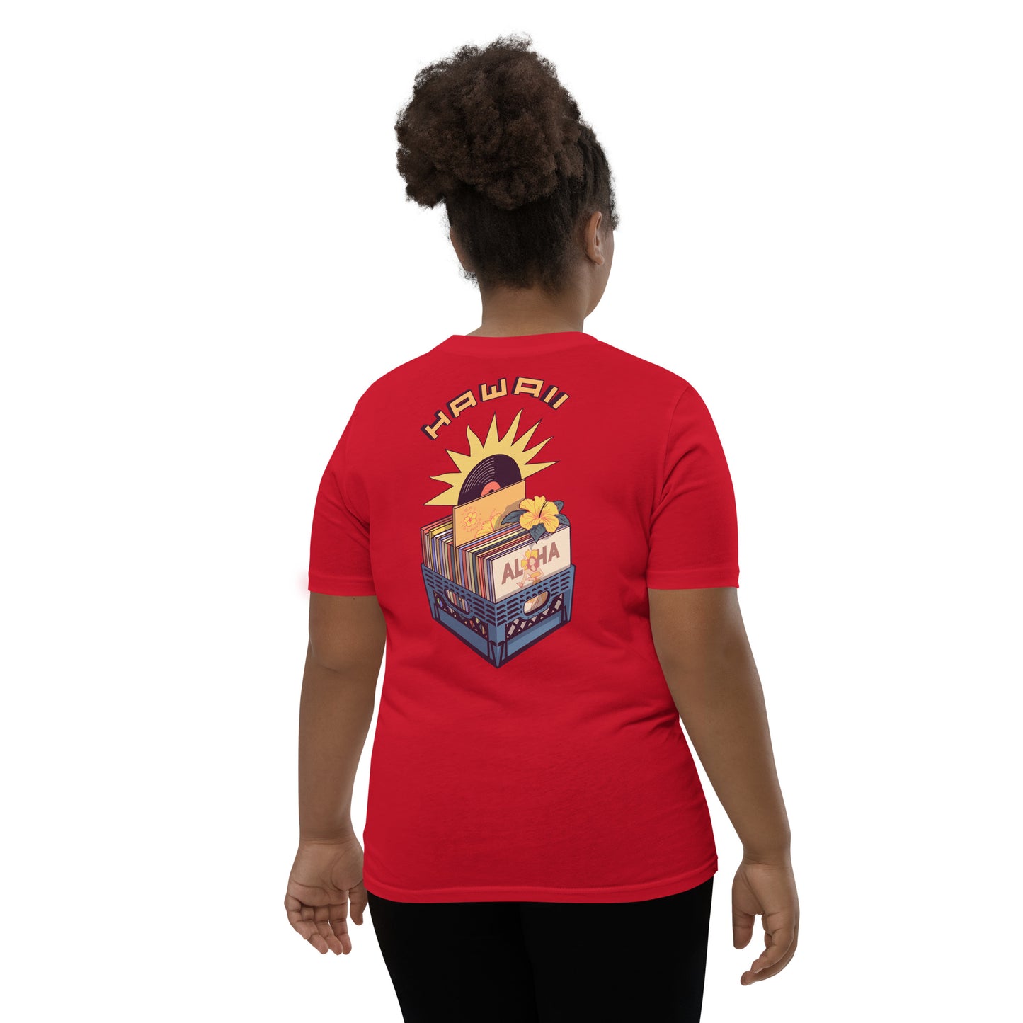 Red Vinyl Records Youth Short Sleeve T-Shirt