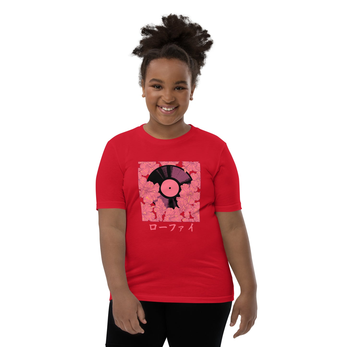 Vinyl Hibiscus Youth Short Sleeve T-Shirt