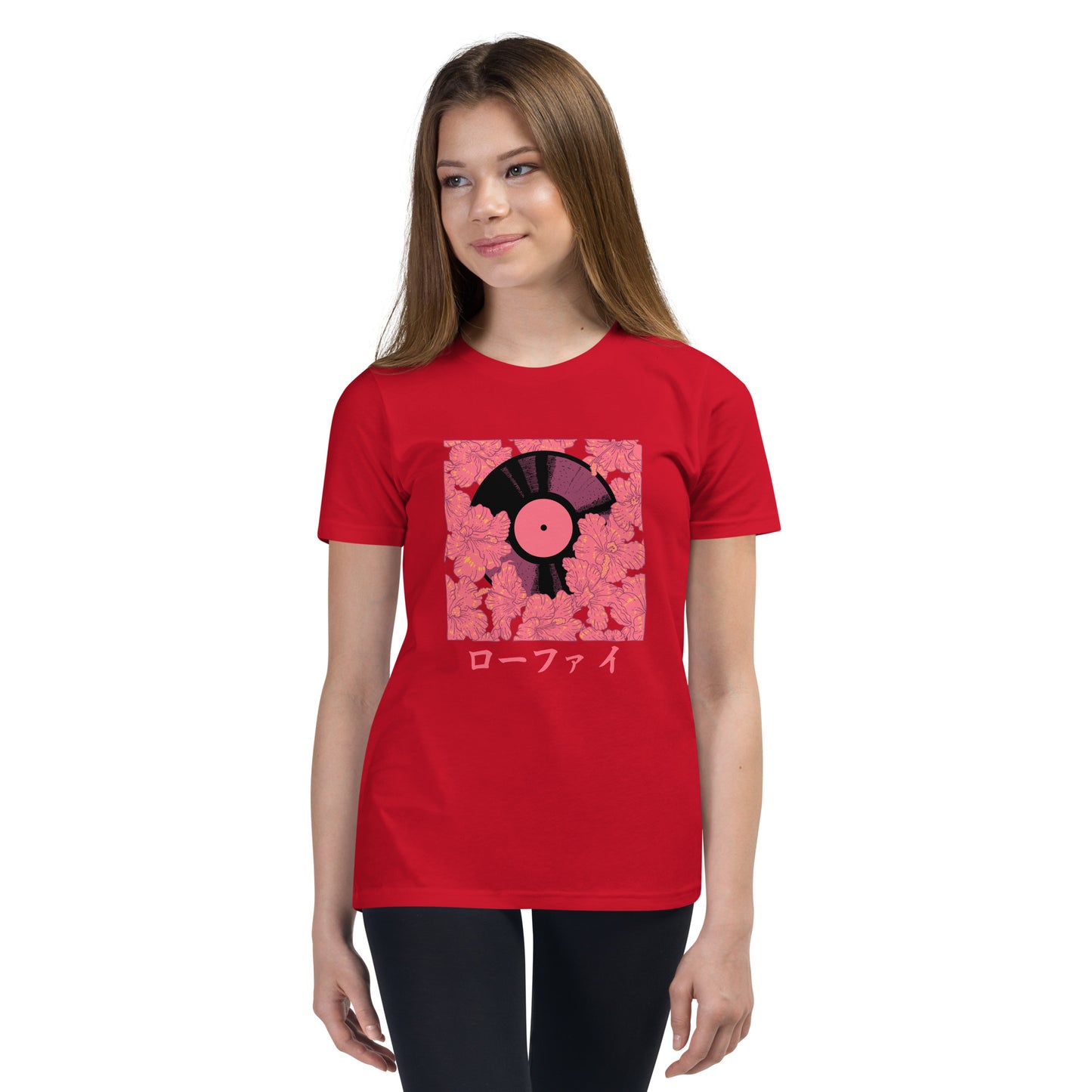 Vinyl Hibiscus Youth Short Sleeve T-Shirt