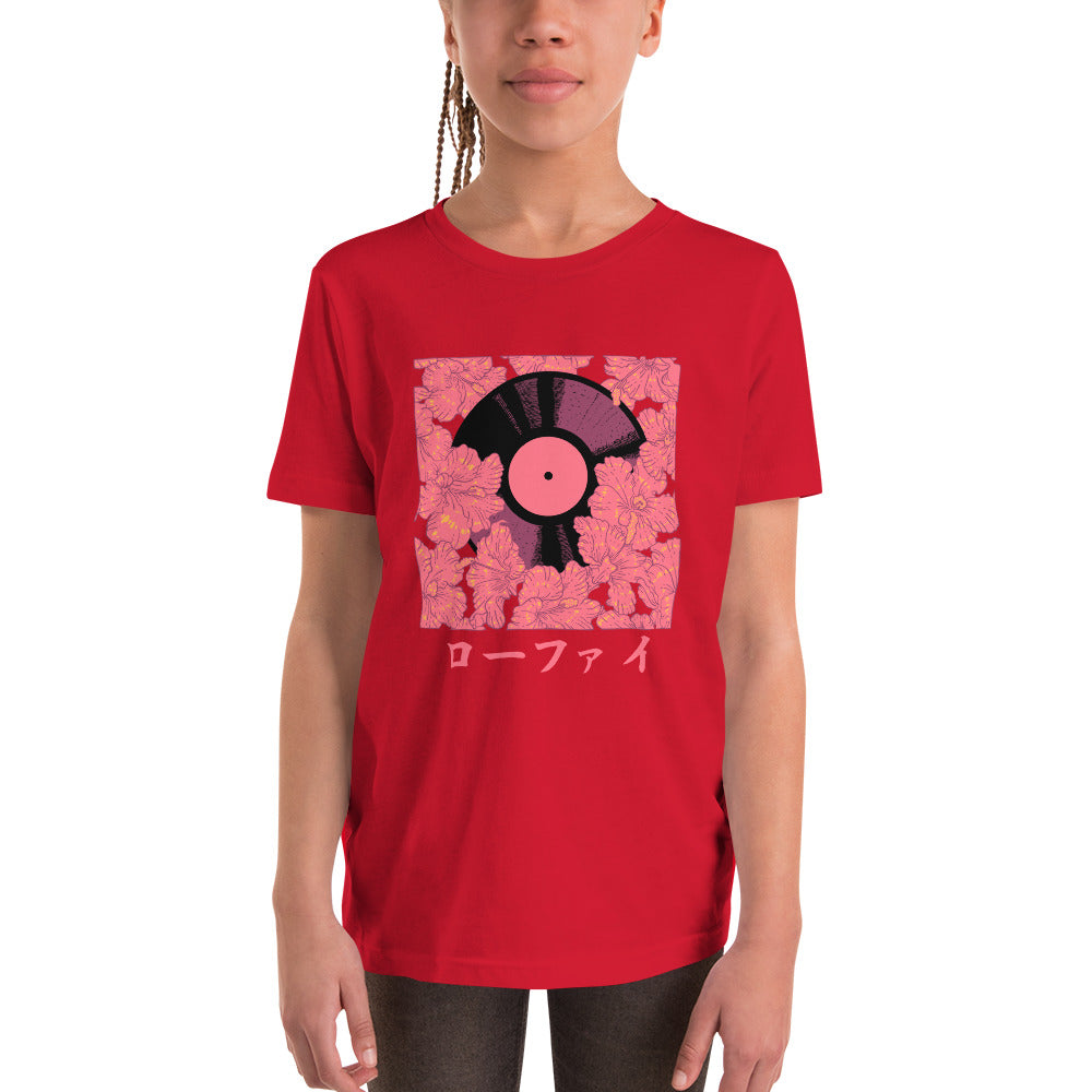 Vinyl Hibiscus Youth Short Sleeve T-Shirt