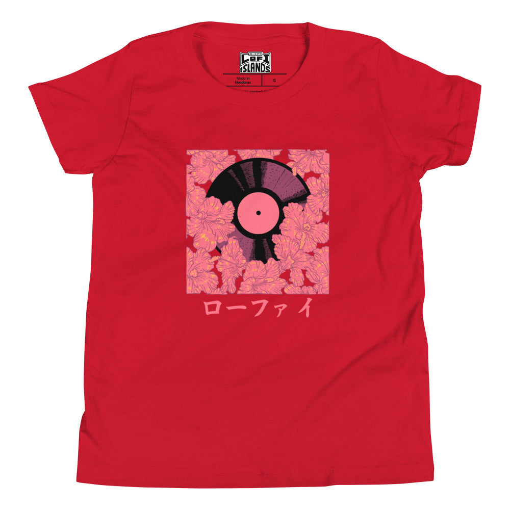 Vinyl Hibiscus Youth Short Sleeve T-Shirt