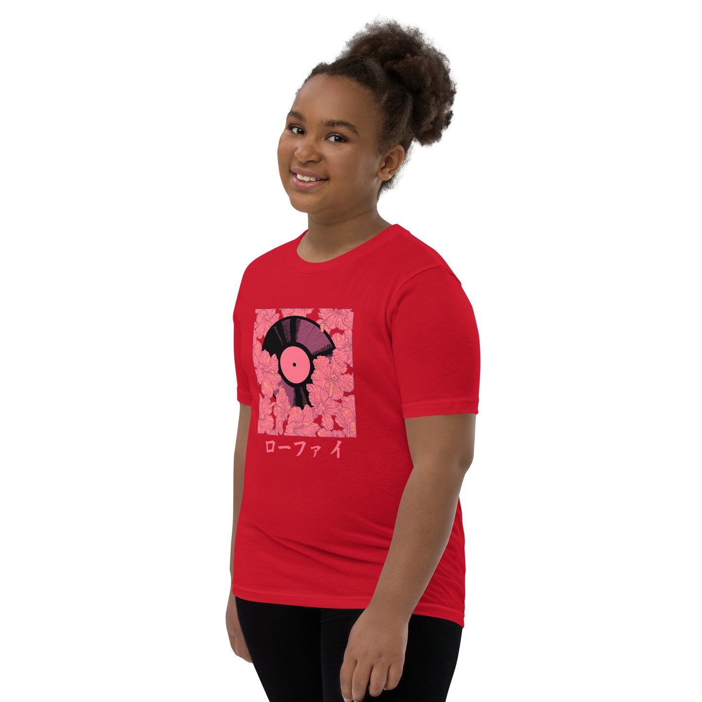 Vinyl Hibiscus Youth Short Sleeve T-Shirt