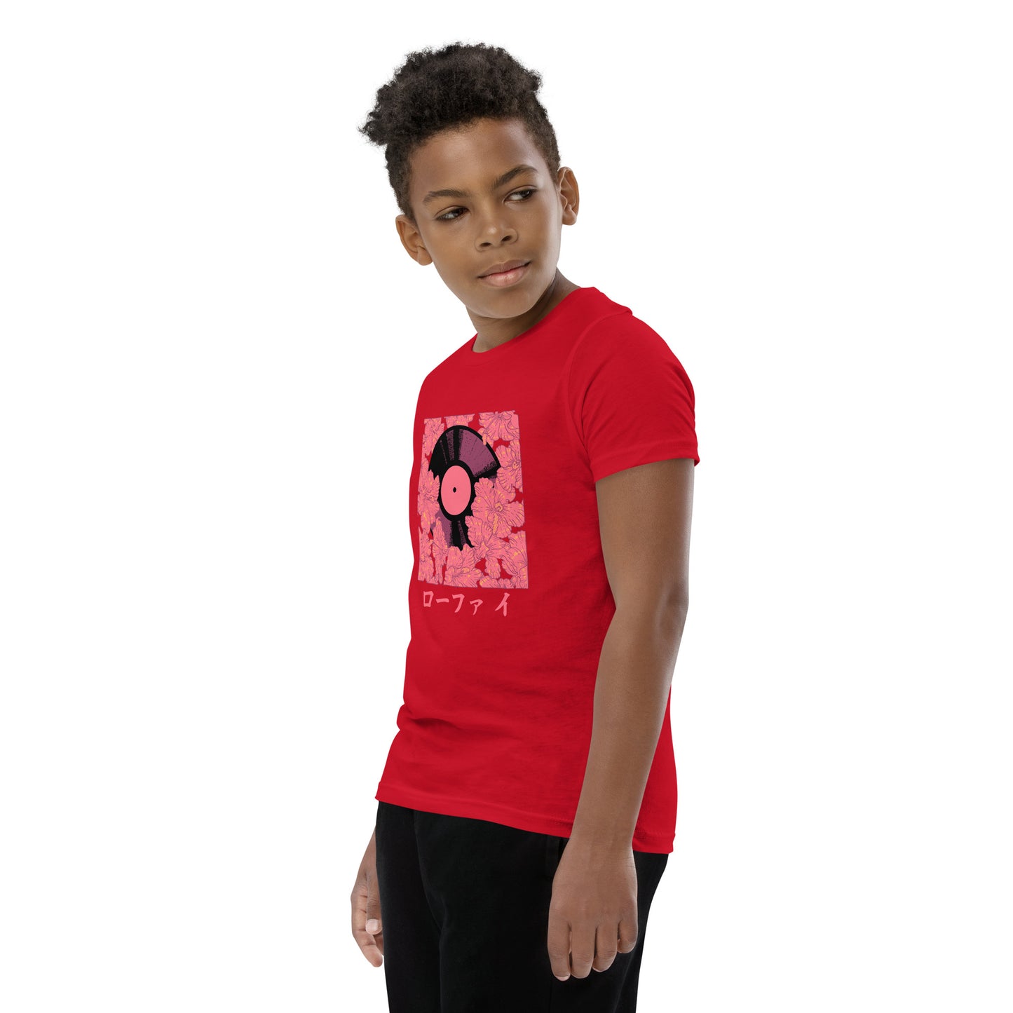 Vinyl Hibiscus Youth Short Sleeve T-Shirt