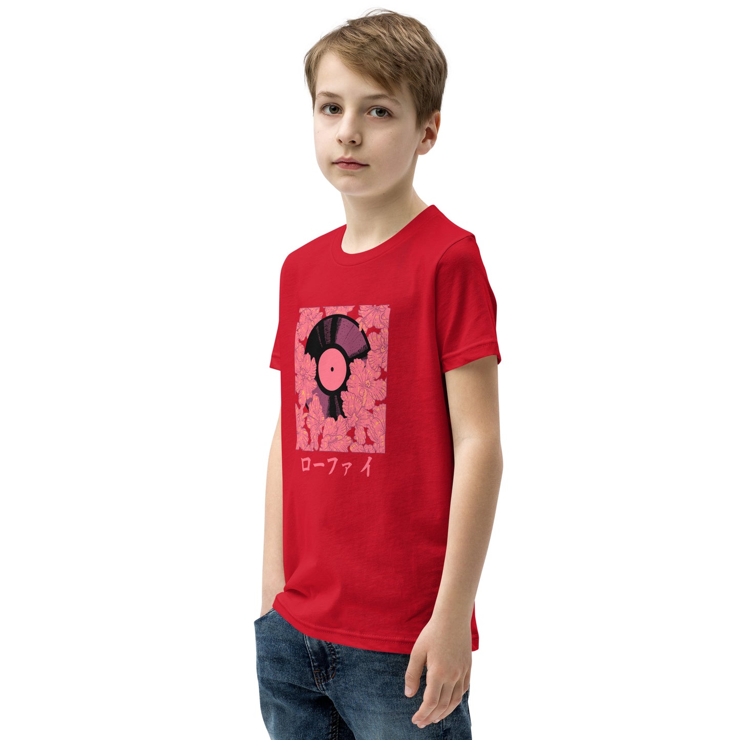 Vinyl Hibiscus Youth Short Sleeve T-Shirt