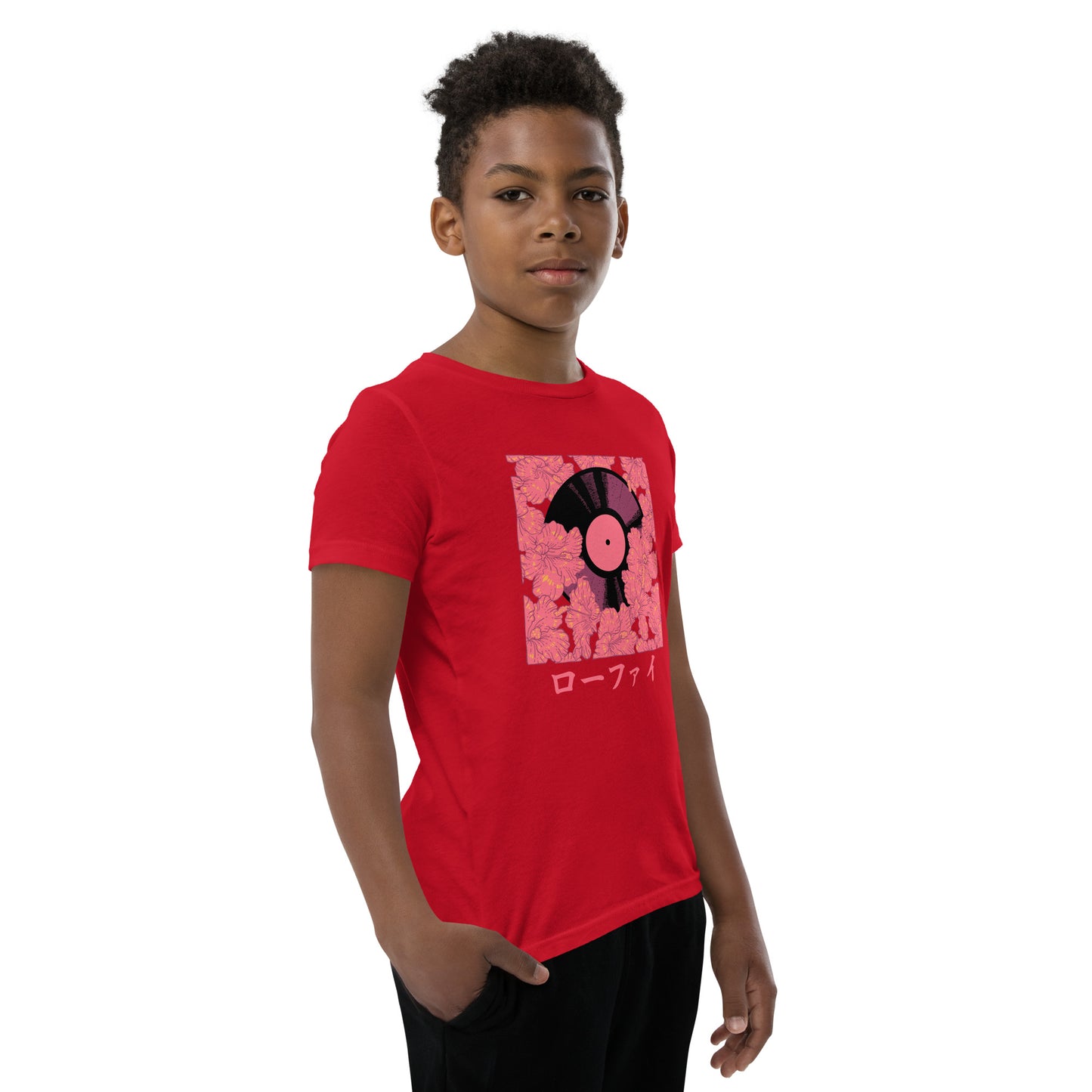 Vinyl Hibiscus Youth Short Sleeve T-Shirt