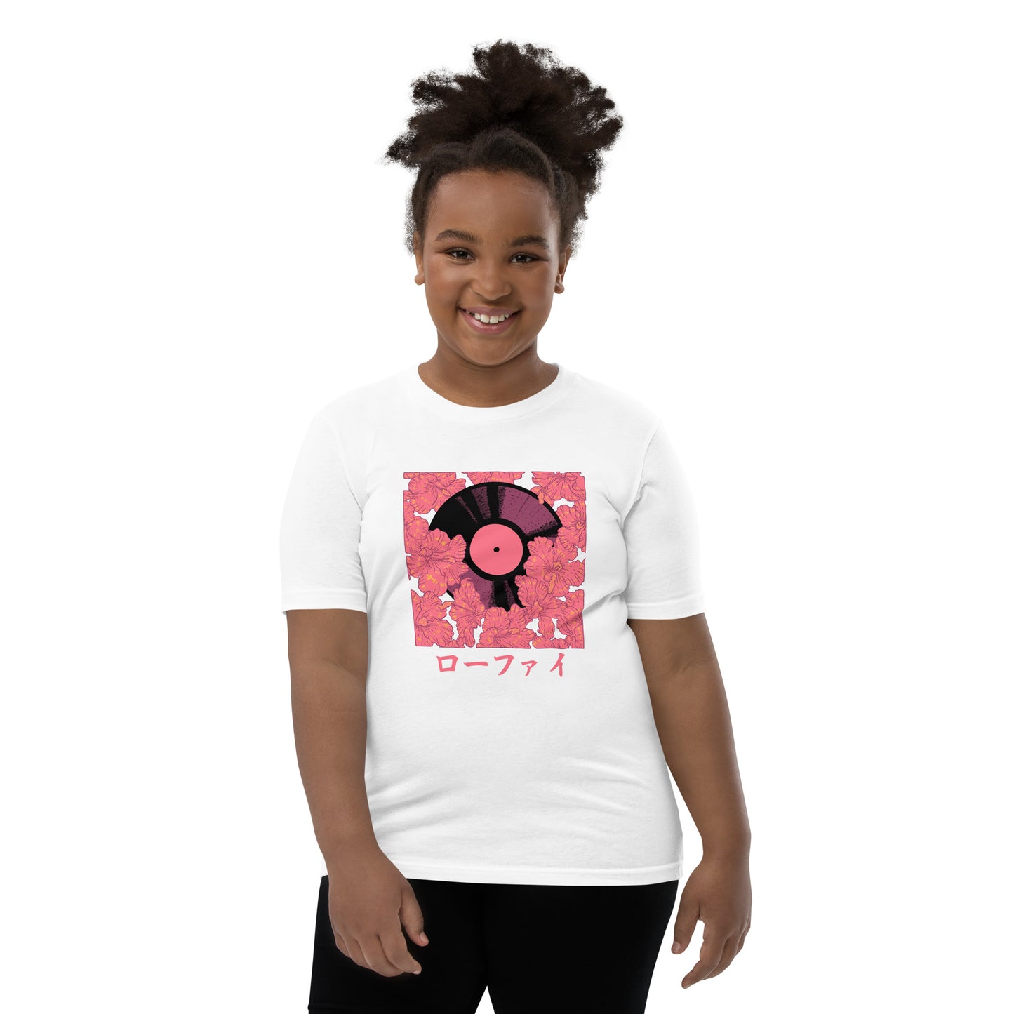 Vinyl Hibiscus Youth Short Sleeve T-Shirt