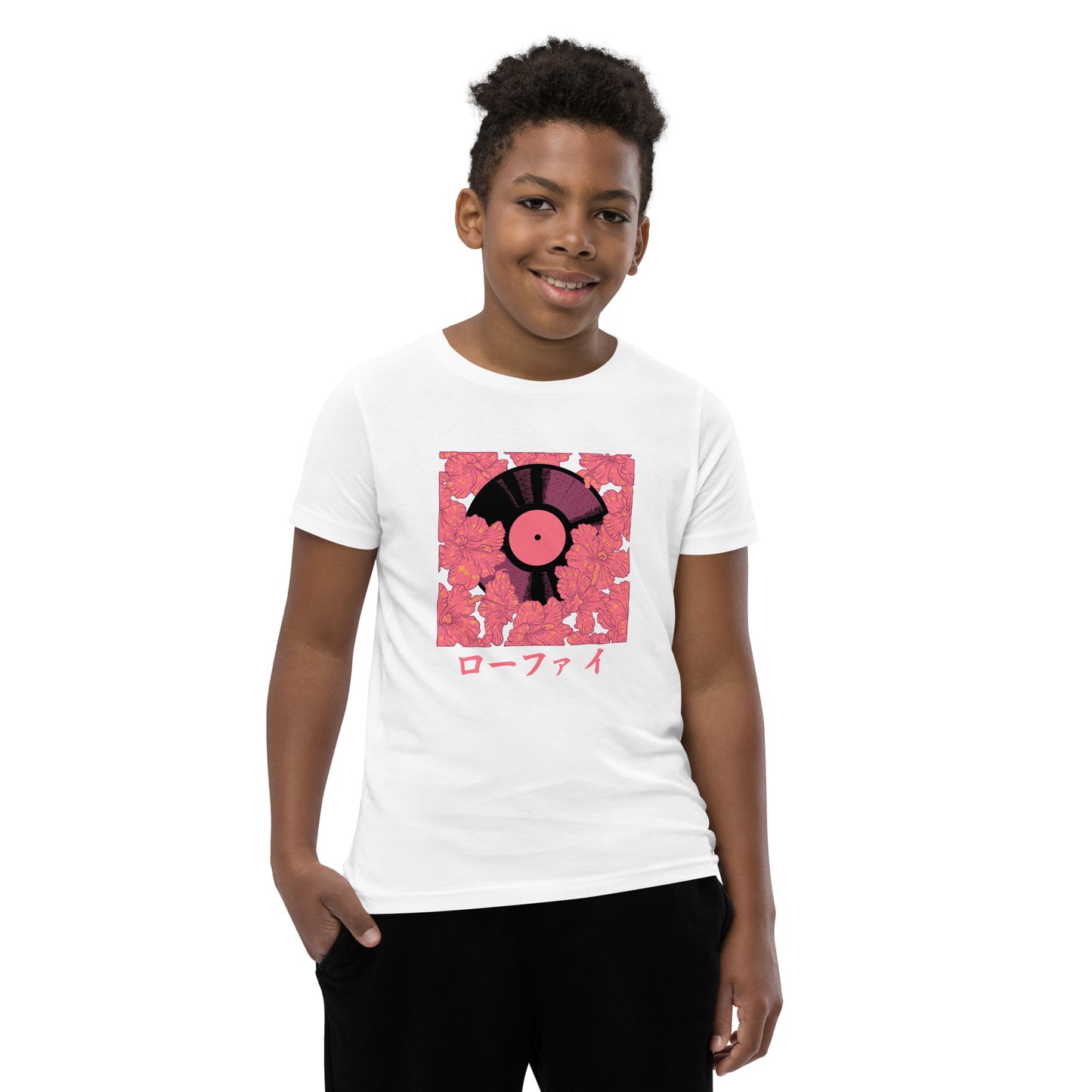 Vinyl Hibiscus Youth Short Sleeve T-Shirt