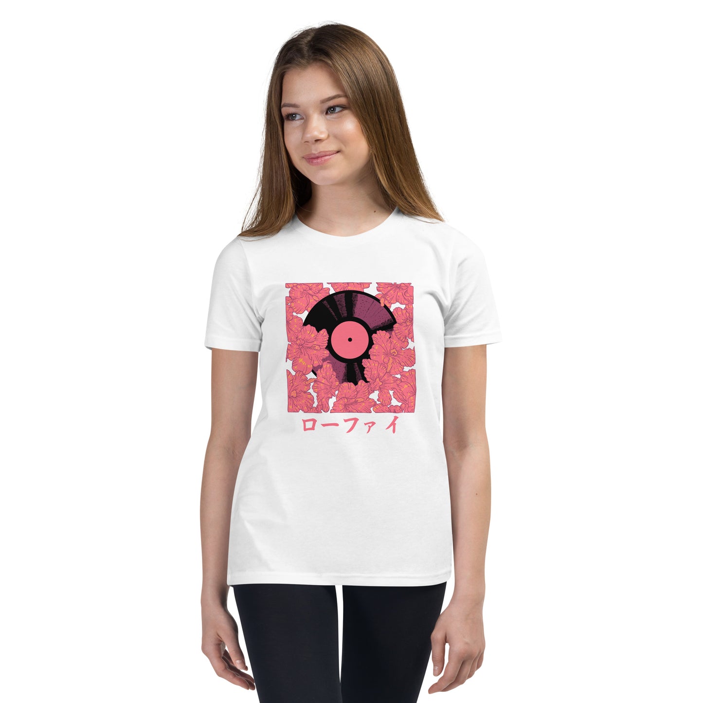 Vinyl Hibiscus Youth Short Sleeve T-Shirt