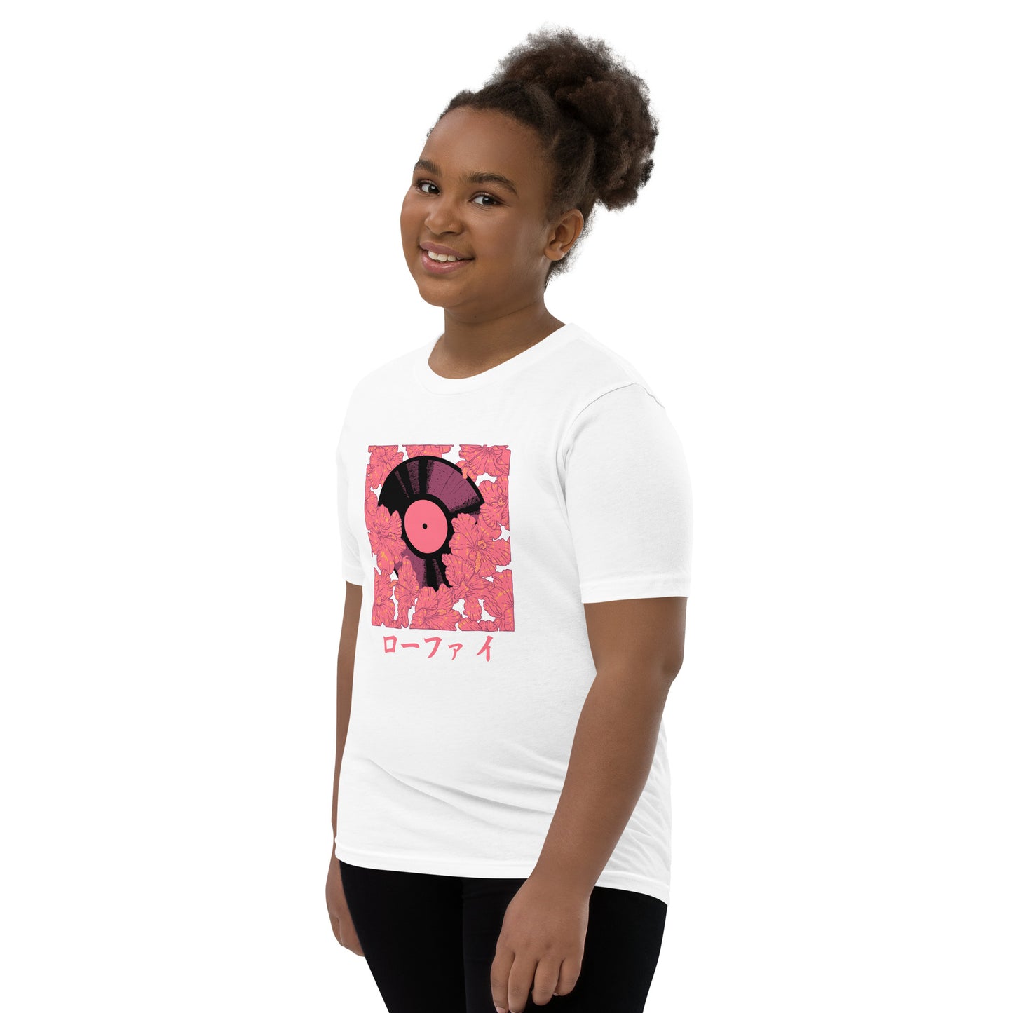 Vinyl Hibiscus Youth Short Sleeve T-Shirt