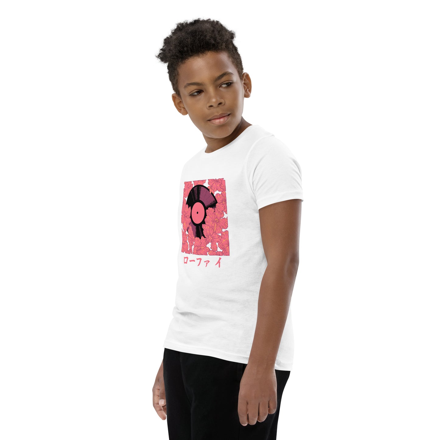 Vinyl Hibiscus Youth Short Sleeve T-Shirt