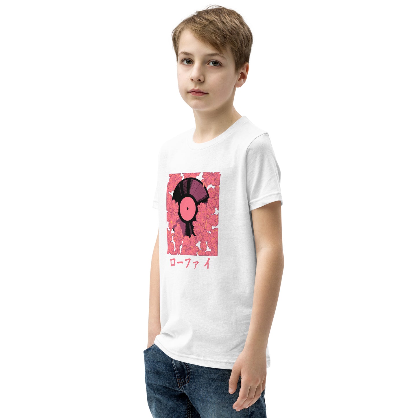 Vinyl Hibiscus Youth Short Sleeve T-Shirt