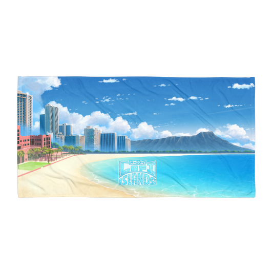 Waikiki Beach & Diamond Head Towel